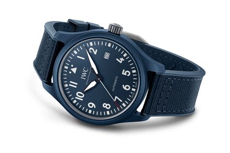 iwc laureus blue ceramic|iwc blue watch.